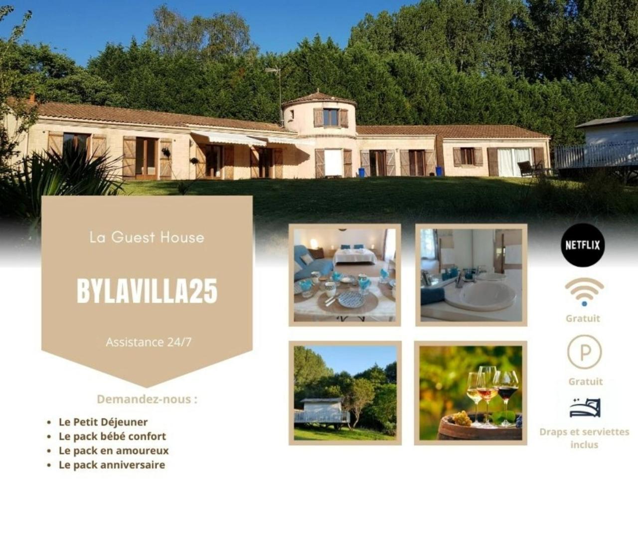 La Guest House Bylavilla25 Calme Et Detente Noaillan Eksteriør bilde